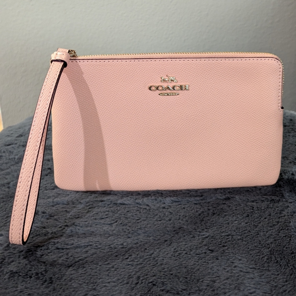 Blush Pink Coach Wristlet 🩷